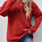 Letter Graphic Dropped Shoulder Sweatshirt