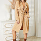Culture Code Full Size Tied Tan Trench Coat with Pockets