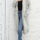 Open Front Pocketed Cardigan
