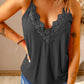 CAMI CHIC Full Size Lace Trim V-Neck Cami Top 🦋