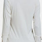 Decorative Button V-Neck Long Sleeve T-Shirt