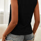 Amanda Black Cutout Sleeveless Top