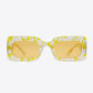 CUTIE Tortoiseshell Rectangle Polycarbonate Sunglasses