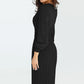 Full Size Round Neck Long Sleeve Pleated Sweater Dress