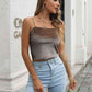 Straight Neck Cropped Cami