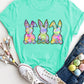 Rabbit Round Neck Short Sleeve T-Shirt