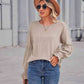 Full Size Round Neck Flounce Sleeve Blouse