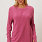 Basic Bae Full Size Ribbed Thumbhole Sleeve T-Shirt