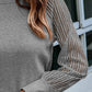 Full Size Round Neck Raglan Sleeve Knit Top