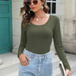 Full Size Long Sleeve Scoop Neck T-Shirt