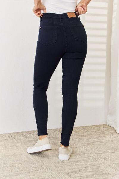 Judy Blue Full Size Garment Dyed Tummy Control Skinny Jeans *