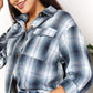 Double Take Full Size Plaid Dropped Shoulder Shirt