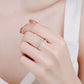 Eye-Catching 925 Sterling Silver Moissanite Ring