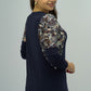Round Neck Printed Shoudler Tee