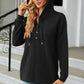 Full Size Cable-Knit Long Sleeve Hoodie