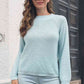 KnittedEmporium Round Neck Rib-Knit Sweater