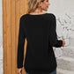Full Size Square Neck Long Sleeve T-Shirt