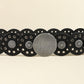 One Size Round Shape PU Leather Belt