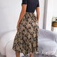 Aaliyah Isla Printed Round Neck Pleated Dress