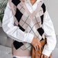 Plaid V-Neck Sweater Vest