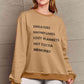 Simply Love SEASONAL Full Size Letter Graphic Round Neck Sweatshirt