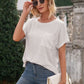 Pocketed Round Neck Short Sleeve T-Shirt