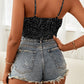 TranquilNights Polka Dot Tied Frill Trim Cami