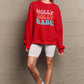 Simply Love Full Size HOLLY JOLLY BABE Long Sleeve CHRISTMAS Sweatshirt