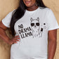 Malibu Dreams Simply Love Full Size NO DRAMA LLAMA Graphic Cotton Tee