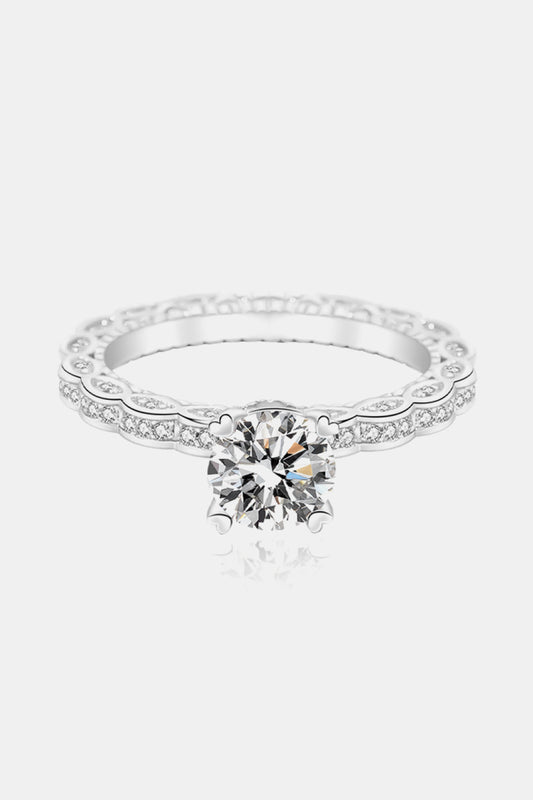 1 Carat Moissanite 925 Sterling Silver Ring 💜