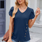 V-Neck Short Sleeve T-Shirt