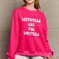 Simply Love Seasonal Themed Full Size LEFTOVERS ARE FOR QUITTERS Graphic Sweatshirt