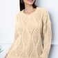 Round Neck Dropped Shoulder Sweater