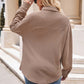 Collared Neck Dropped Shoulder Shirt