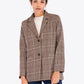Women's Bryony Plaid Two-Button Blazer
