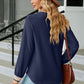 V-Neck Long Sleeve Blouse