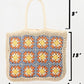 Fame Flower Braided Tote Bag