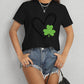 Heart Lucky Clover Short Sleeve T-Shirt