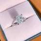 3.5 Carat Zircon 4-Prong Ring