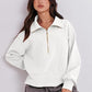 Half Zip Up Collared Sweatshirts