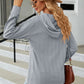 Full Size Cable-Knit Long Sleeve Hoodie