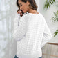 Decorative Button Long Sleeve Sweater
