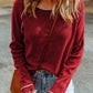 Round Neck Long Sleeve Sweater