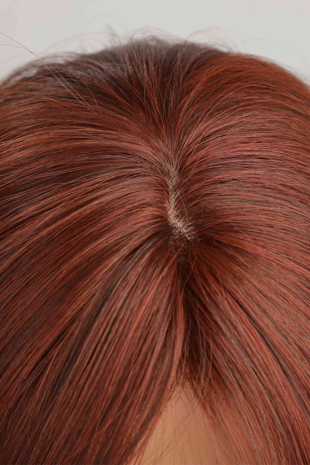 Red Mid-Length Wave Synthetic Wigs 20''