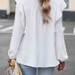 Round Neck Ruffled Blouse