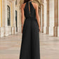 Cutout Tied Pleated Sleeveless Jumpsuit