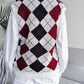 Plaid V-Neck Sweater Vest