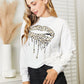Double Take Graphic Dropped Shoulder Round Neck Sweatshirt