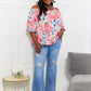 Women's Sew In Love Full Size Fresh Take Floral Short Sleeve Cold-Shoulder Top