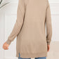 SkyMarie Button Down Slit Longline Cardigan